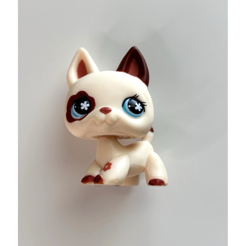 Hasbro Littlest Pet Shop LPS # 544 German Shepherd Flower Shape Markings RARE!
